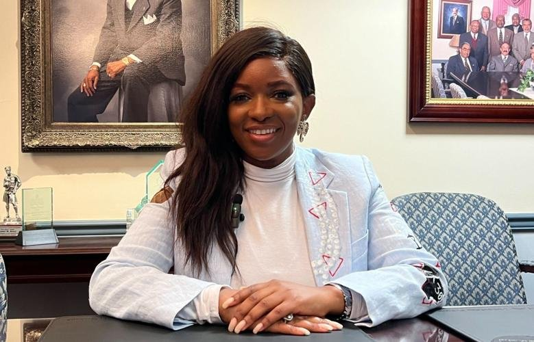 Jasmine Crockett Reaction during viral Capitol Hill moment